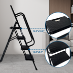 4 Step Ladder with Wide Anti-Slip Pedal
