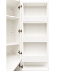 White Corner Kitchen Pantry Cabinet