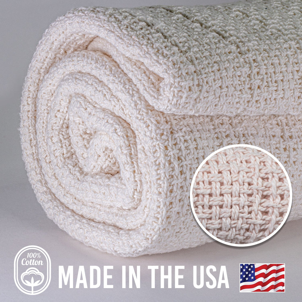 100% Cotton Utility Blanket  60" x 48"
