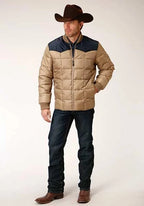 Roper 1473 Poly Filled (Navy/Khaki) - Men's Jacket