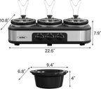 Triple Slow Cooker & Food Warmer