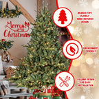 5FT The Full-Bodied Pre-Lit Evergreen Christmas Tree