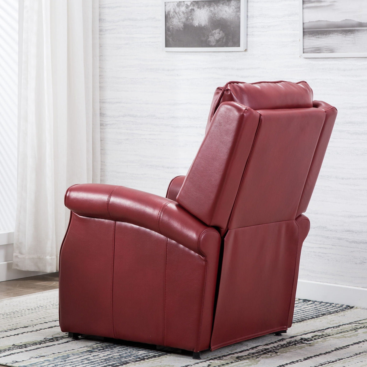Electric Lift Chair with Recline Function - Blue, Red, or Dark Brown HouseOfZazla
