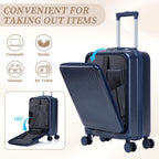 14'/20' 2-Piece ABS Spinner Wheel Luggage Set