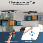 Overhead Garage Storage Rack 4x8 FT for High Ceilings