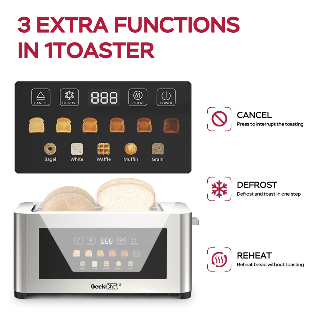4-Slice Toaster with Extra-Wide Entrance
