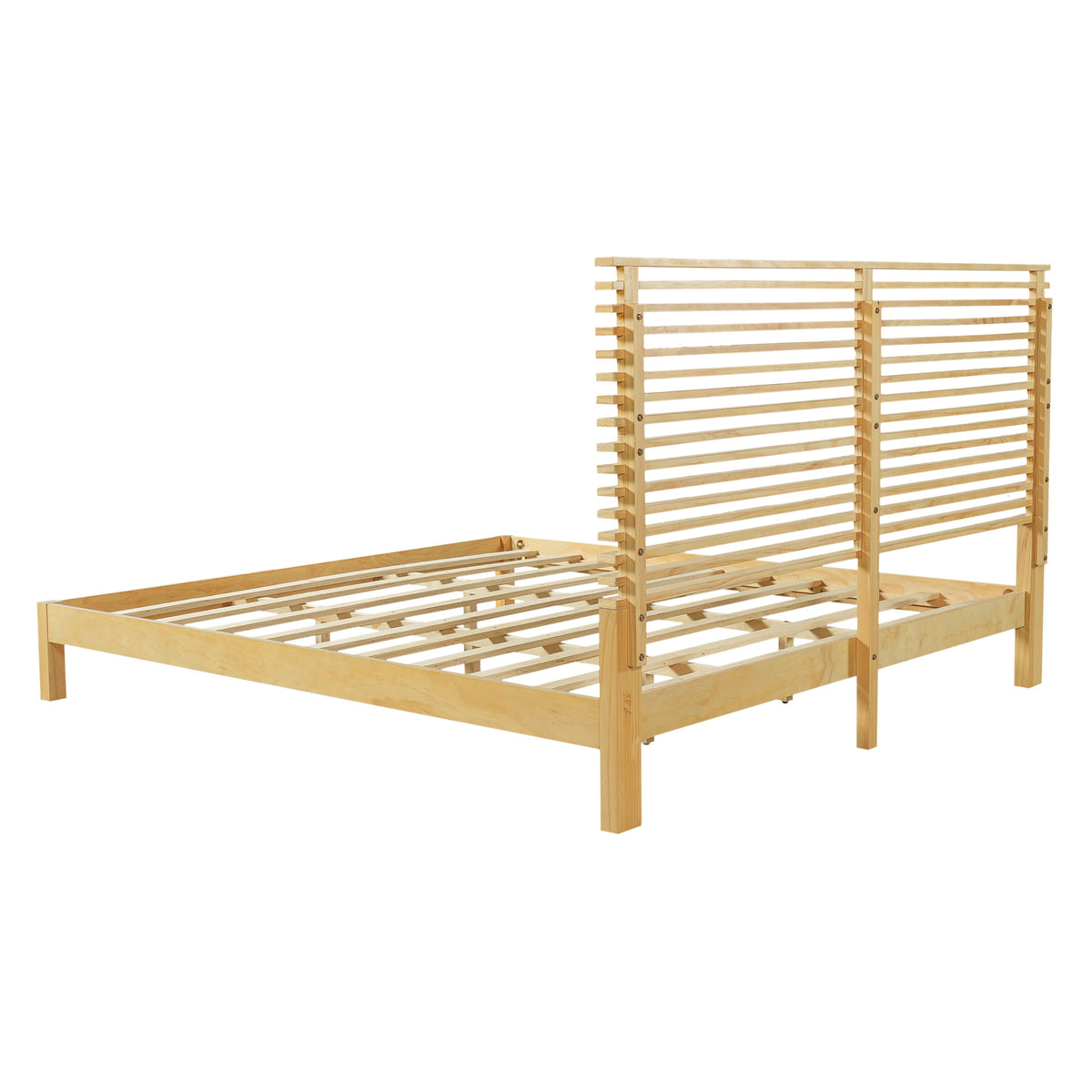 Premium Solid Wood King Size Bed Frame with Headboard HouseOfZazla