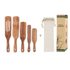Acacia Teak Spatula Cooking kitchen Utensil Set Wooden Spurtles