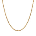 18K Gold Over Sterling Silver 925 Rope Chain Necklace