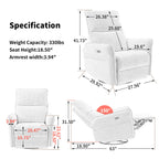 270° Power Swivel Rocker Recliner Chair
