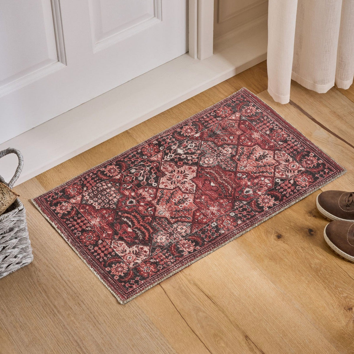Majestic Polyester Area Rug with Classic Panel Pattern - 24" x 36" HouseOfZazla