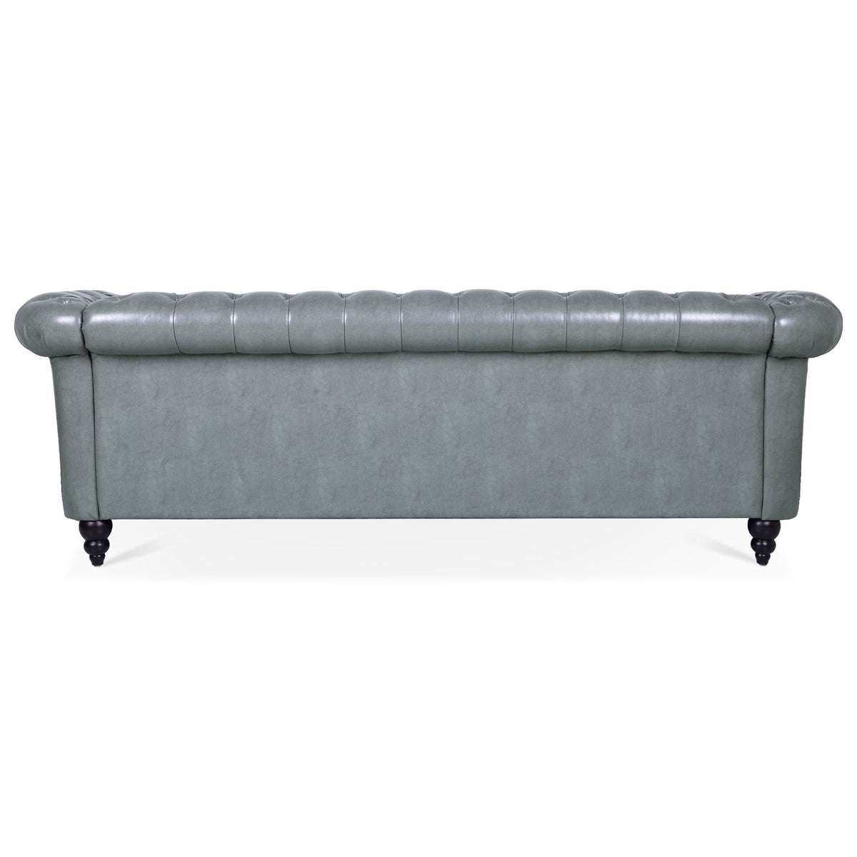 Rolled Arm Chesterfield 3 Seater Sofa with Pocket Spring Support - PU HouseOfZazla