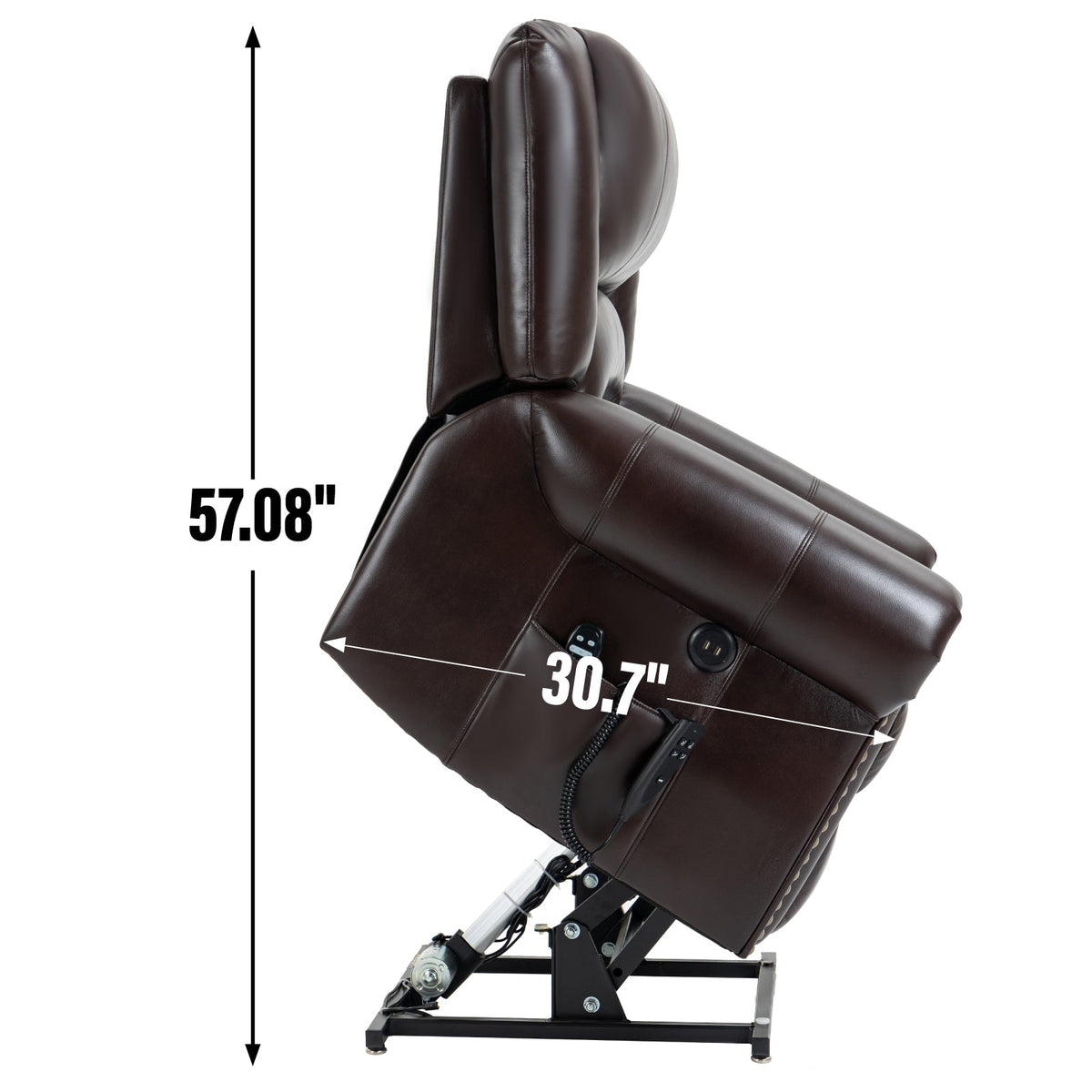 Power Lift Recliner Chair With Heat & Massage Features