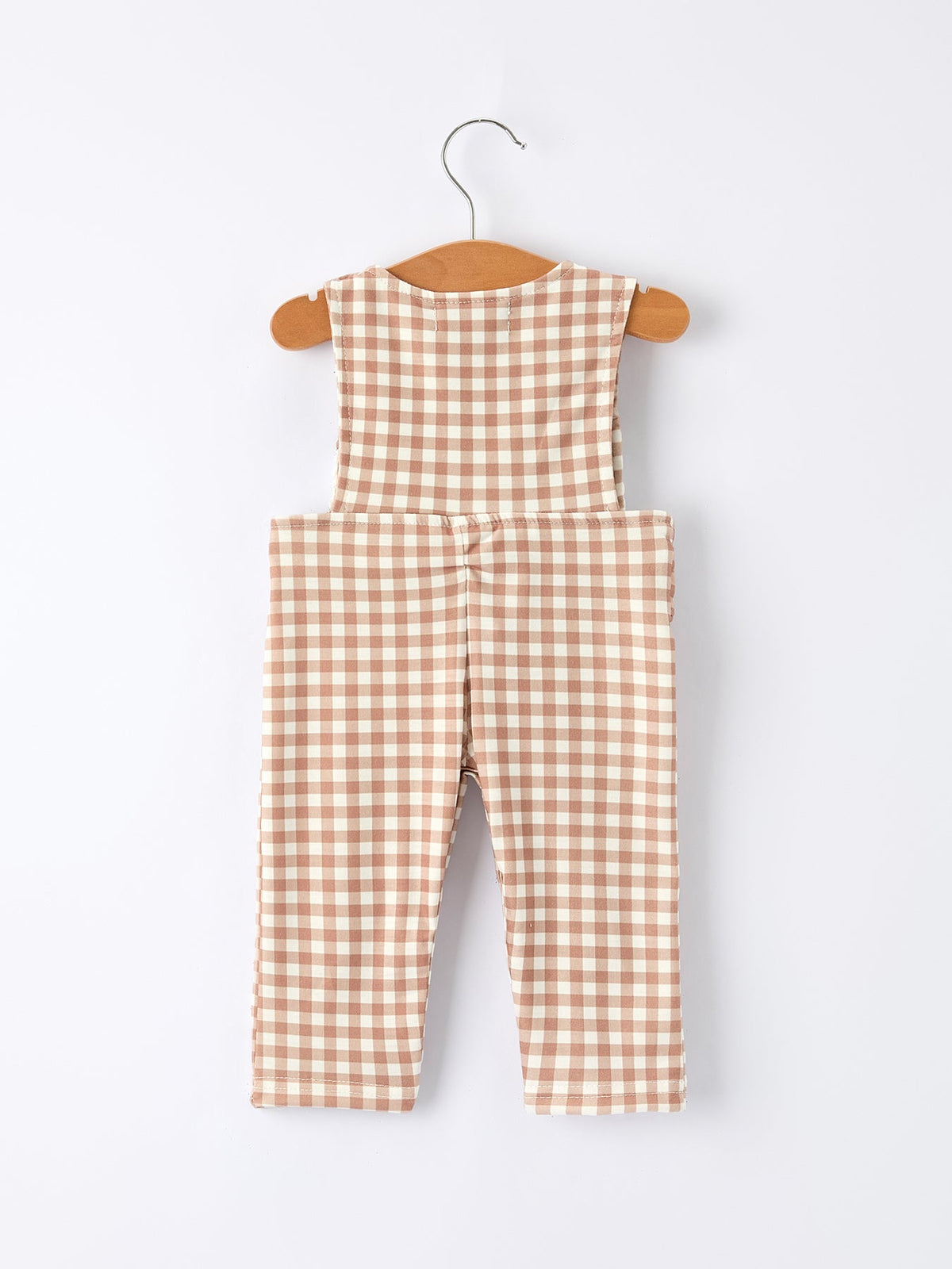 Christmas Vintage-Style Plaid Embroidered Gingerbread and Bows Boy Romper Rylee Faith Designs