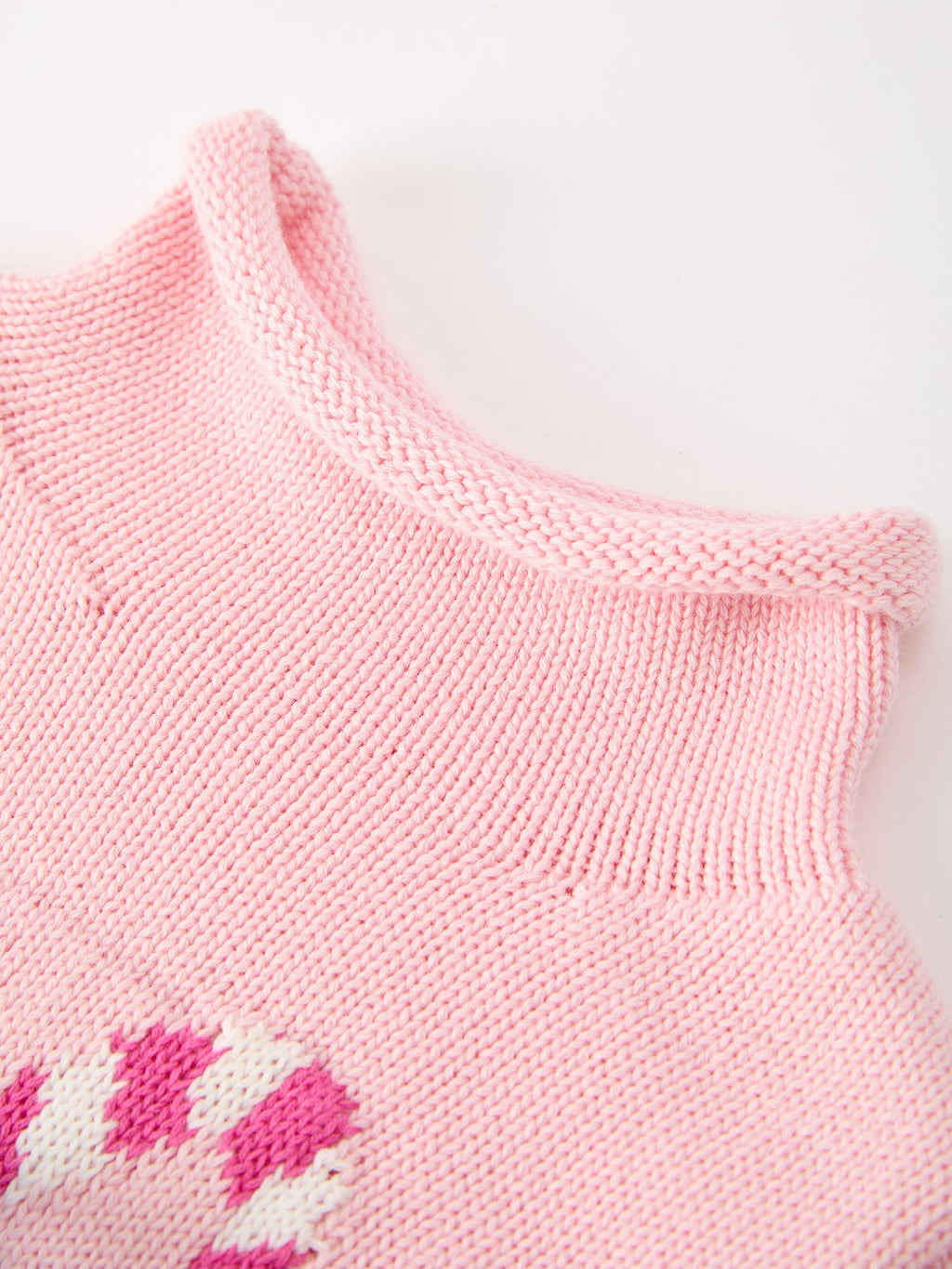 Christmas Candy Cane Bow Knit Baby Girls Romper Rylee Faith Designs