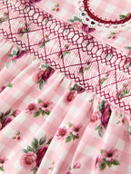 Fall Toddler Girls Vintage Smocked Floral Dress Rylee Faith Designs