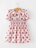 Fall Toddler Girls Vintage Smocked Floral Dress Rylee Faith Designs