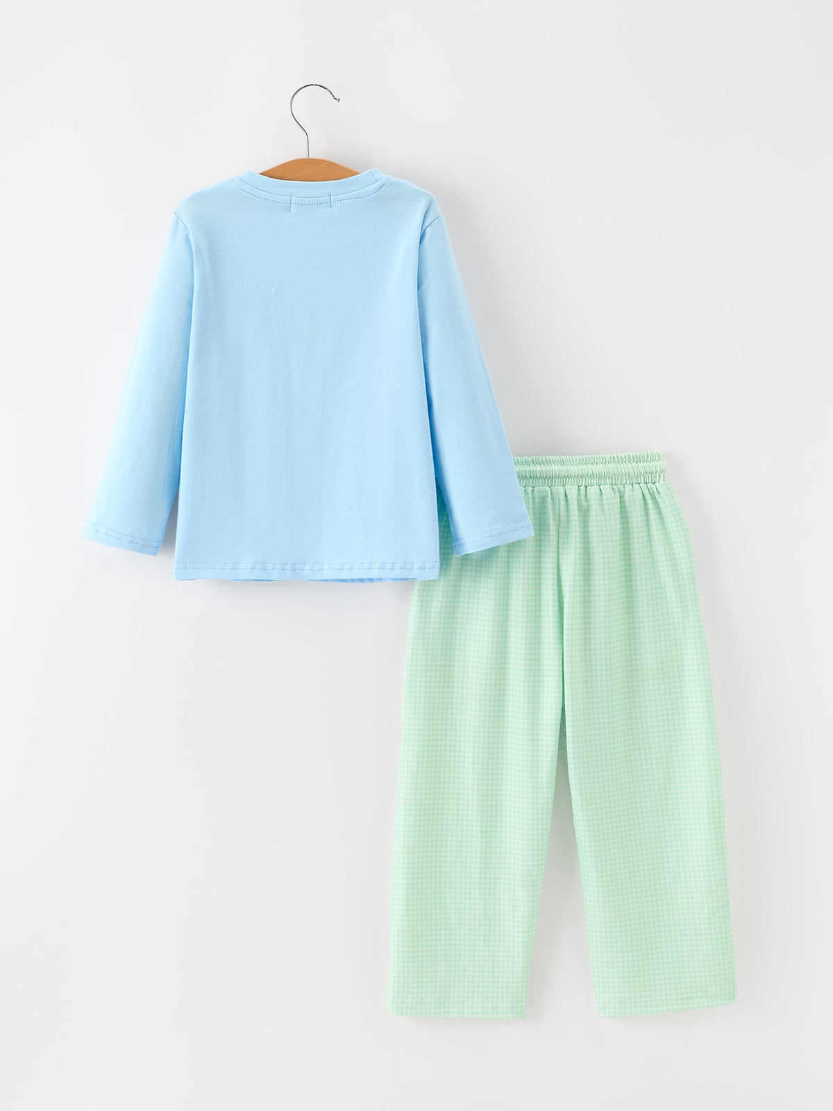 Christmas Boys Christmas Tree Embroidered Long Sleeve Top & Pants Set Rylee Faith Designs