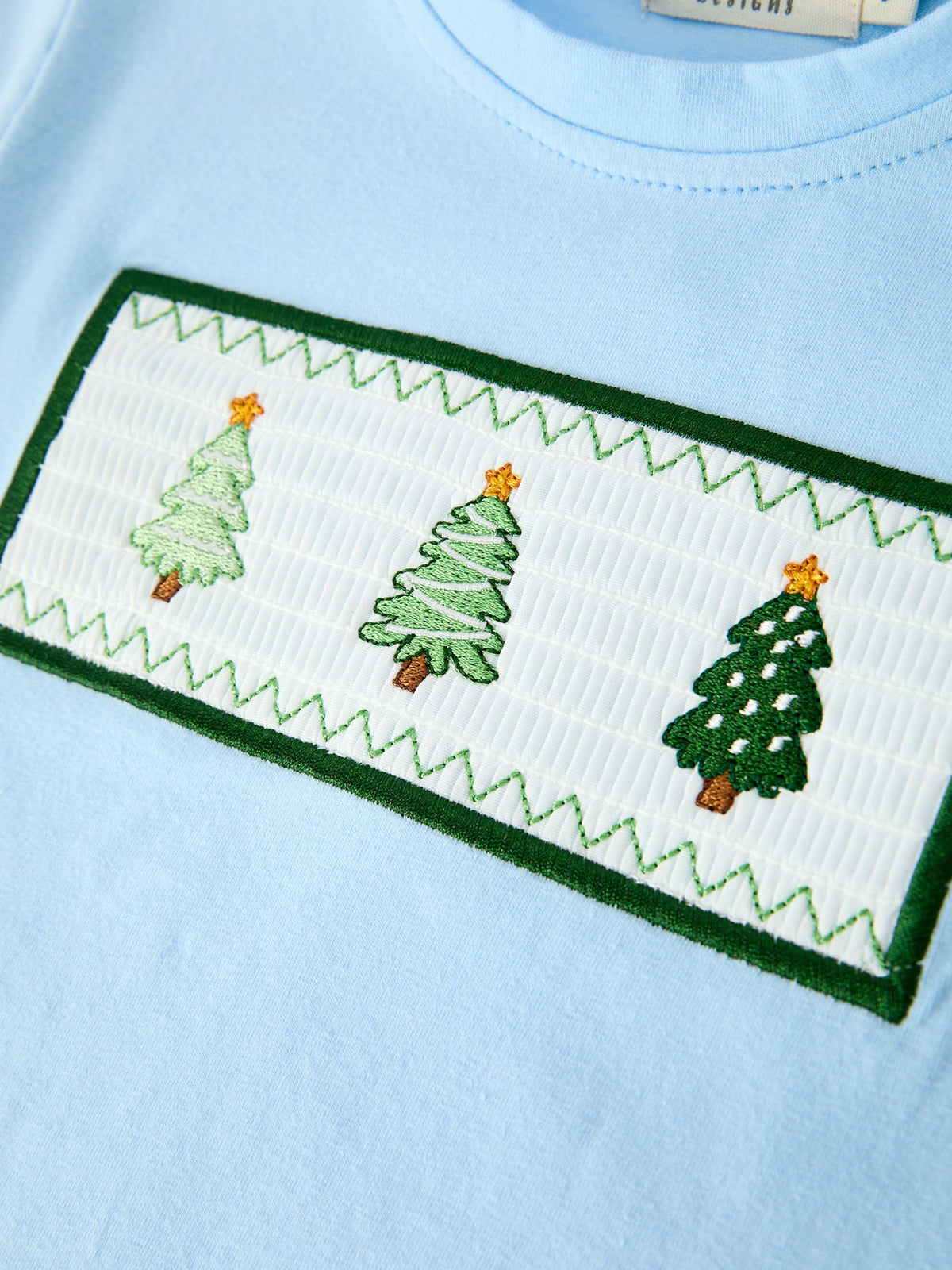 Christmas Boys Christmas Tree Embroidered Long Sleeve Top & Pants Set Rylee Faith Designs
