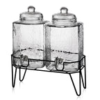 Hamburg (Set of 2) Beverage Dispensers with Stand 1.5 Gal Each
