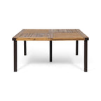 9-Piece Acacia Wood Outdoor Patio Dining Set