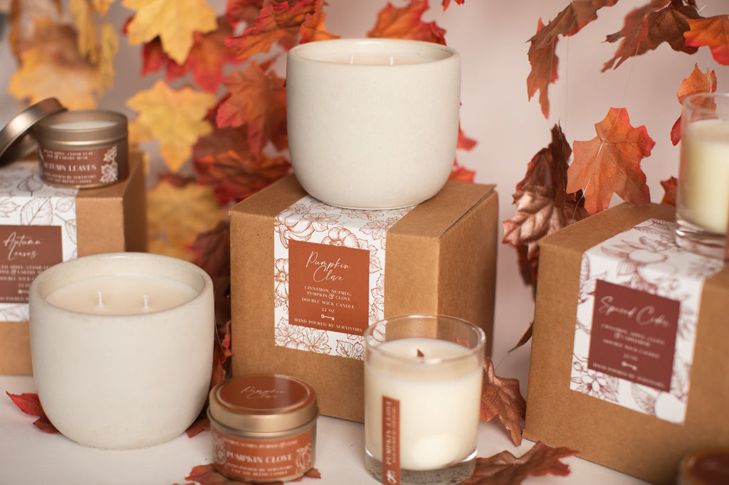Pumpkin Clove 7.5 oz Wooden Wick Candle Freedom Studios