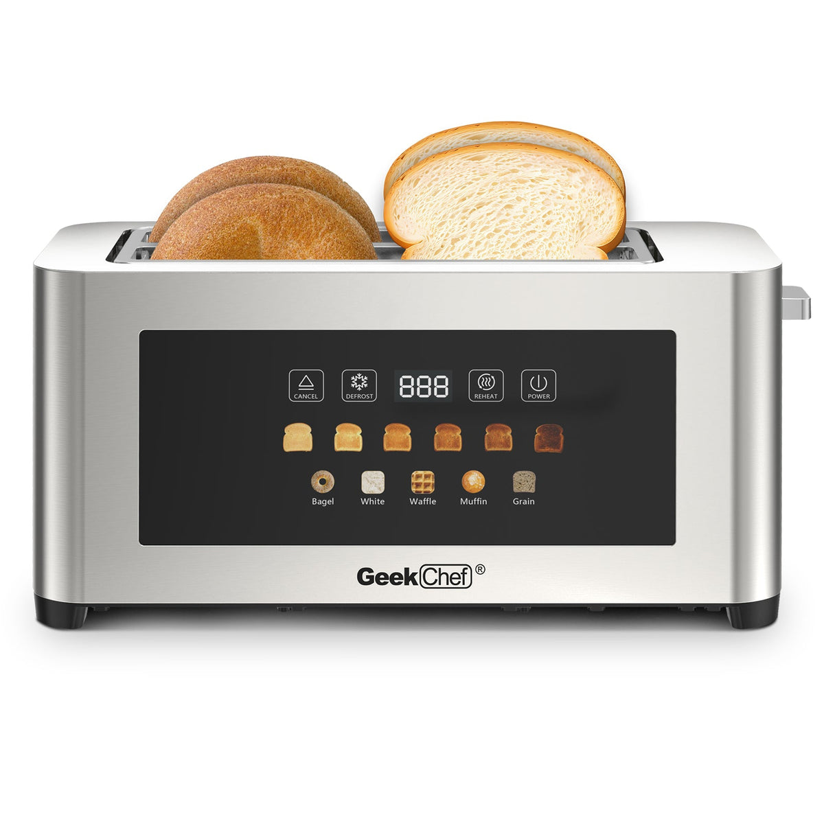 4-Slice Toaster with Extra-Wide Entrance - Stainless Steel HouseOfZazla