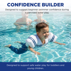 Floating Jackets with Sleeves for Pool or Beach | 1-3 Years | White & Blue