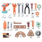 Educational Repair Assembly Playhouse Toolbox Set For Kids