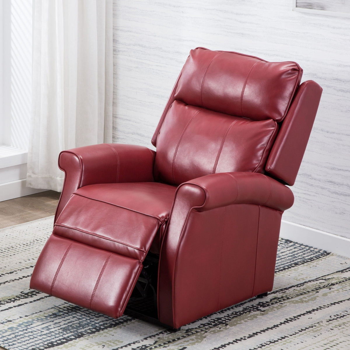 Electric Lift Chair with Recline Function - Blue, Red, or Dark Brown HouseOfZazla