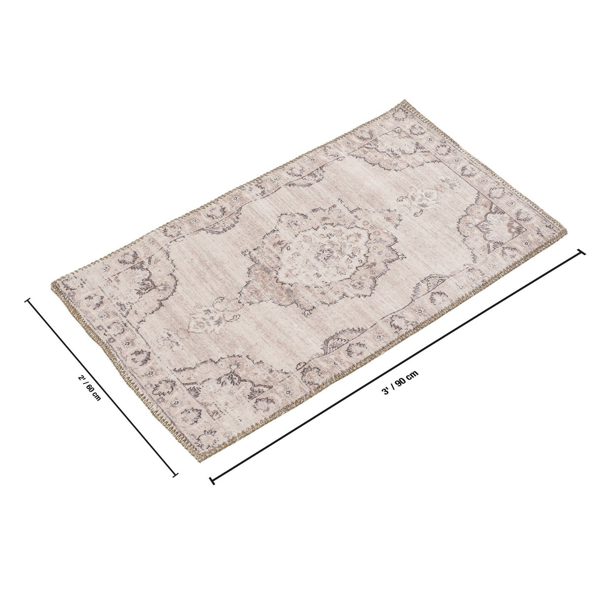 Majestic Medallion Area Rug with Stain Resistance - 24" x 36" HouseOfZazla