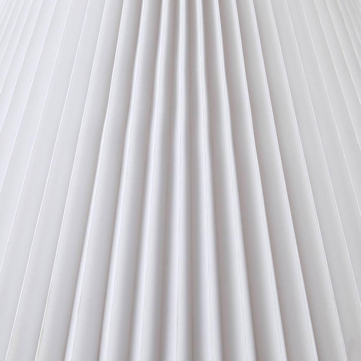 Textured Ceramic Table Lamp with Fluted Fabric Shade - White HouseOfZazla