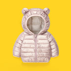 New Spring Autumn And Winter Solid-color Versatile Cotton Coat For Children