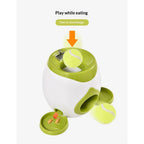Automatic Tennis Ball Launcher With Treat Dispenser