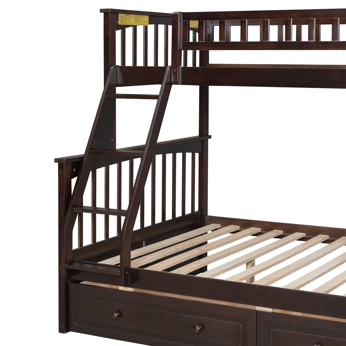 Convertible Storage Bunk Bed with Drawers - Twin Over Full HouseOfZazla