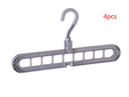 Plastic Clothes Hanger with Storage Hook