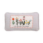 Embroidered Floral Mini Accent Pillow