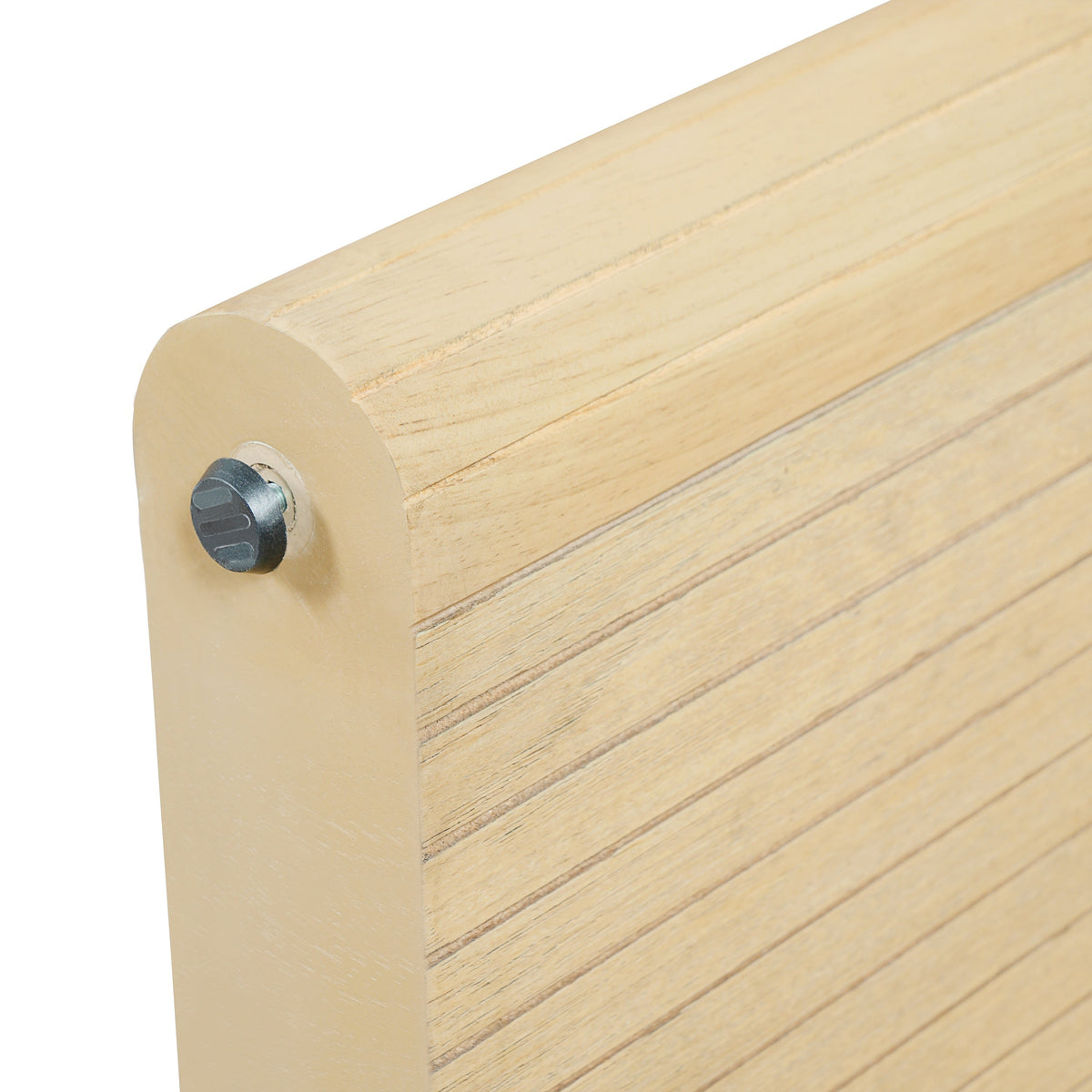 Natural Oak Veneer Dining Table with Fluted Rubber Wood Legs - Natural Oak HouseOfZazla