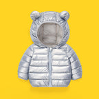 New Spring Autumn And Winter Solid-color Versatile Cotton Coat For Children