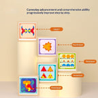 Childrens Geometric Tangram Puzzle Blocks Educational Magnetic Toy