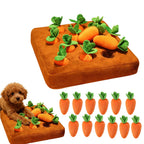 Carrot Dog Toy, Snuffle Mat For Dogs Toy Carrot, Interactive Carrots Dog Plush Puzzle Toys,Carrot Garden Dog,Dog Carrot Toys Pet Stress Relief With 12 Carrots