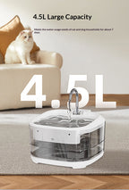 Large Capacity Fully Transparent Automatic Circulating Filtered Pet Water Fountain