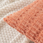 18"x18" tufted dot corduroy throw pillow 16 colors soft 3d dotted texture  450g insert included