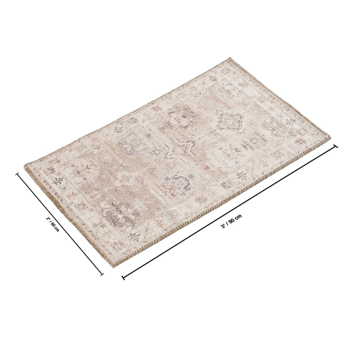 Oxford Collection Area Rug with Traditional Design - 24 x 36 Inches HouseOfZazla
