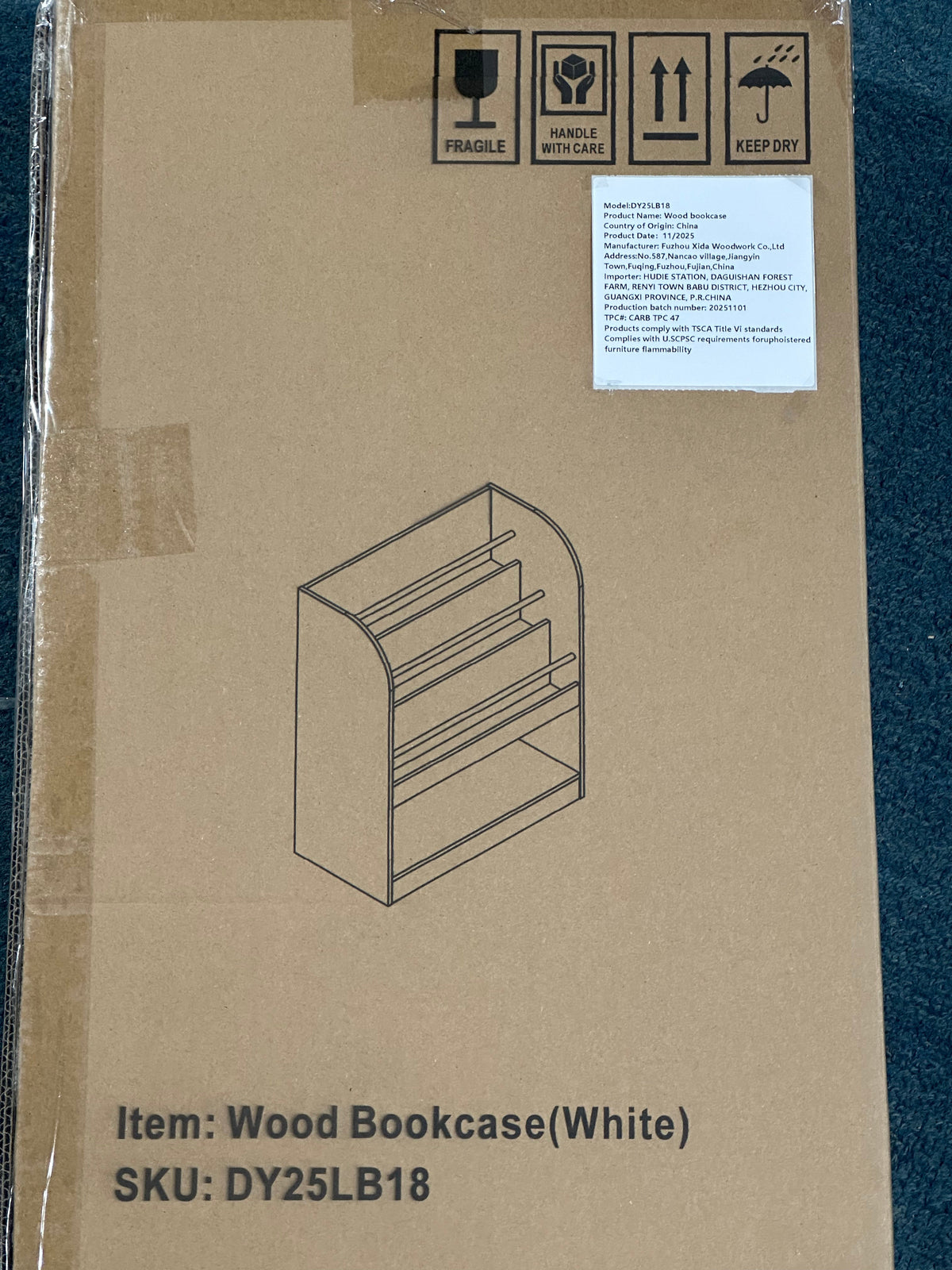 Kids Bookshelf with Open Storage - Multi-Tier Bookcase HouseOfZazla