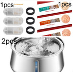 All Stainless Steel Pet Water Dispenser Round Runway Type Large Capacity Dogs And Cats Water Dispenser