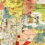 Vintage Map of Los Angeles County, California 1888