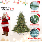 5FT The Full-Bodied Pre-Lit Evergreen Christmas Tree