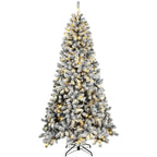 6 ft Pre-Lit Snow-Flocked Northern Pine Artificial Christmas Tree