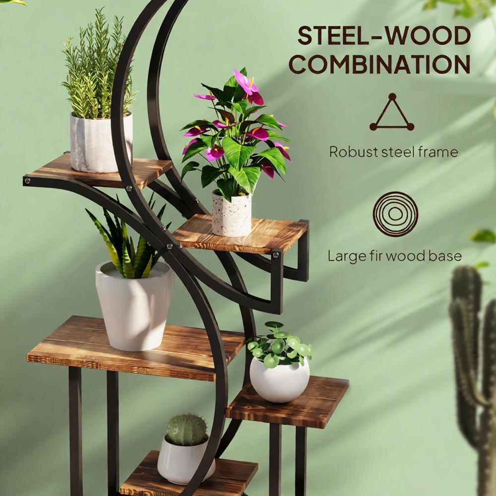 S-Shaped Plant Stand - 8 Tier Plant Shelf HouseOfZazla